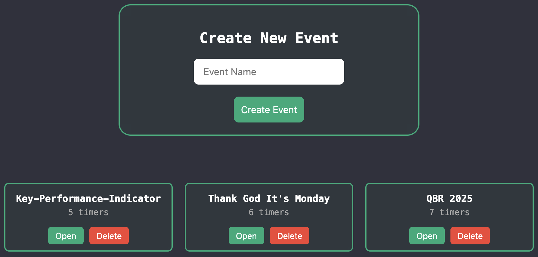 Set Timer