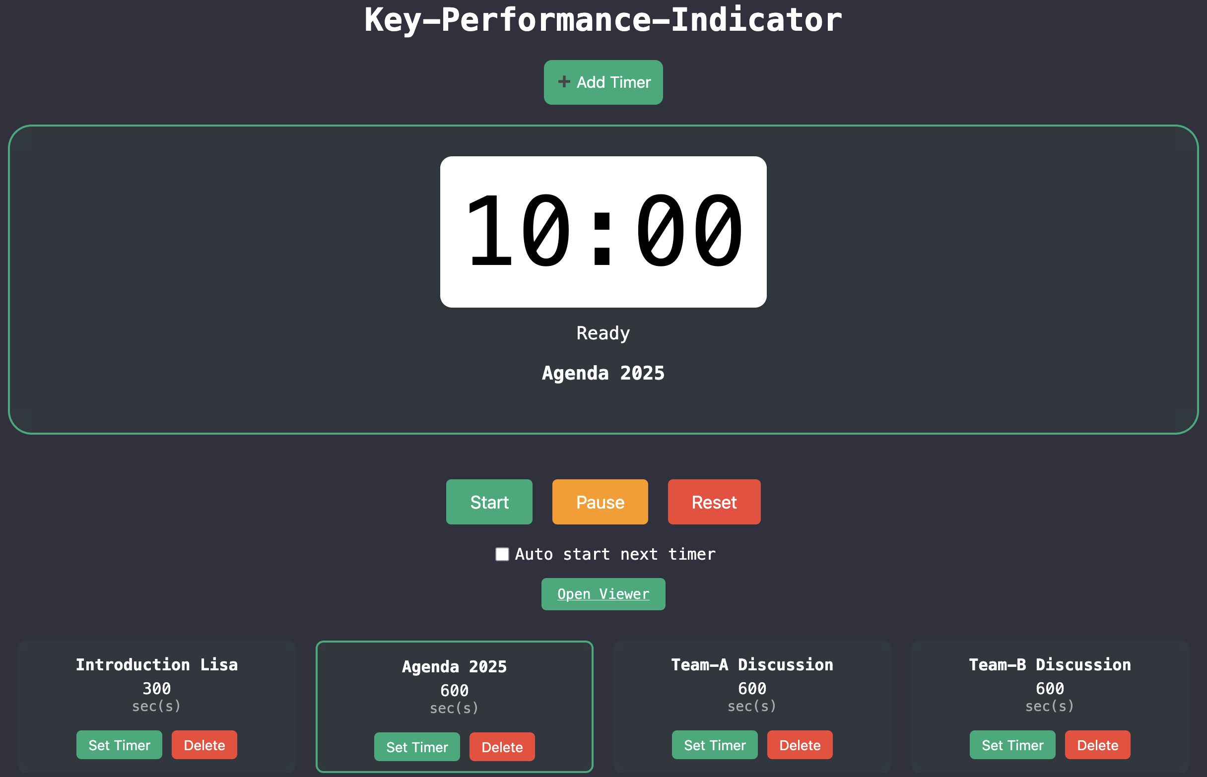 Set Timer